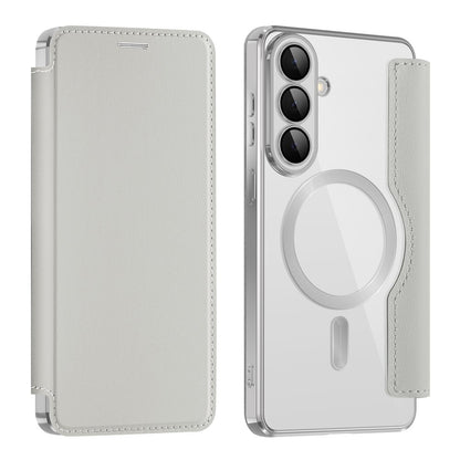 Capa MagSafe para Samsung Galaxy S26 Plus, Techsuit, SmartMag Book, Cinzento