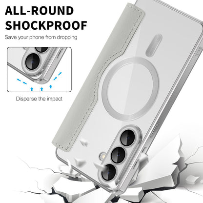Capa MagSafe para Samsung Galaxy S26 Plus, Techsuit, SmartMag Book, Cinzento