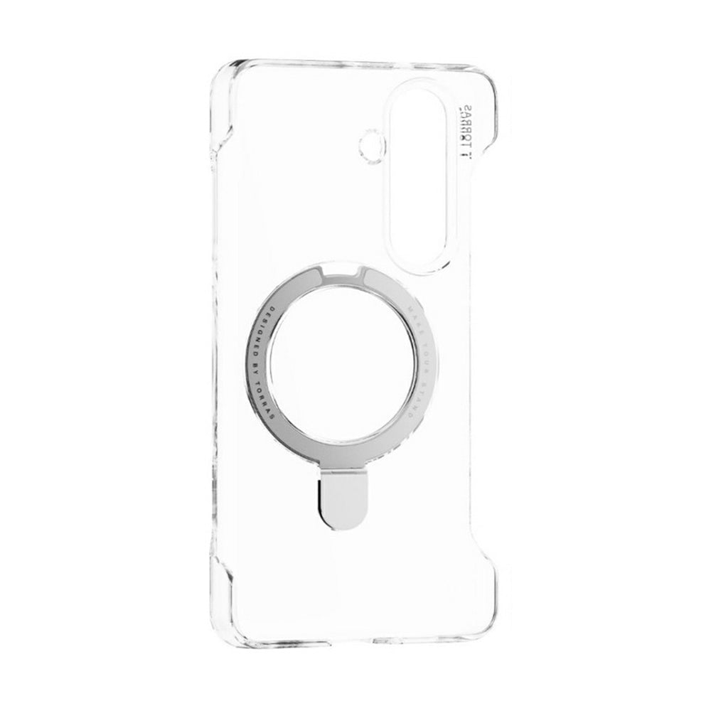 Capa MagSafe para Samsung Galaxy S26 Plus S947, Torras, Ostand Slim, Transparente
