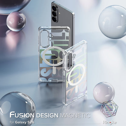Capa MagSafe para Samsung Galaxy S26, Ringke, Fusion Seoul, Transparente