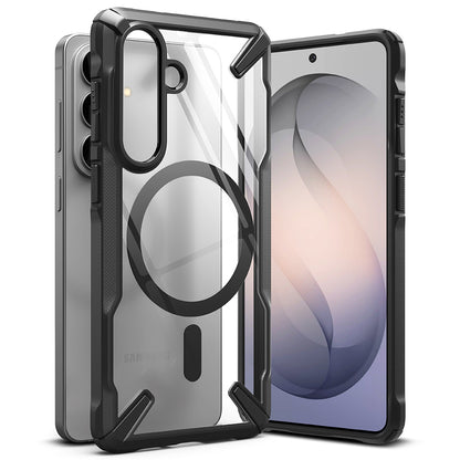 Capa MagSafe para Samsung Galaxy S26 S942, Ringke, Fusion X, Preta