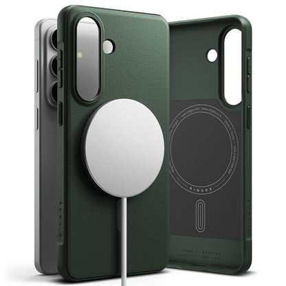 Capa MagSafe para Samsung Galaxy S26, Ringke, Onyx, Verde Escuro