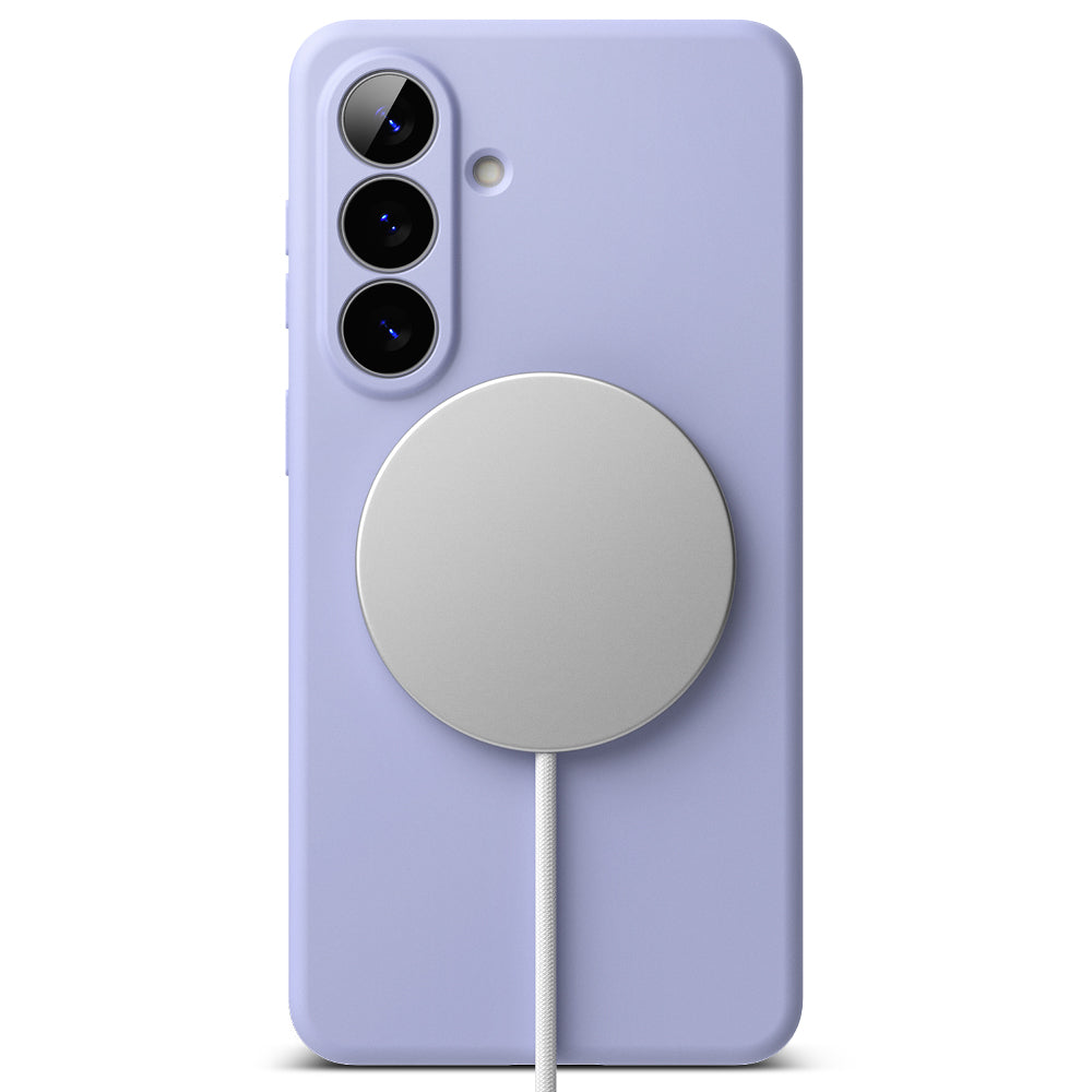 Capa MagSafe para Samsung Galaxy S26 S942, Ringke, Silicone, Roxo