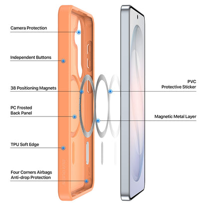 Capa MagSafe para Samsung Galaxy S26 S942, DUX DUCIS, Yind, Preta
