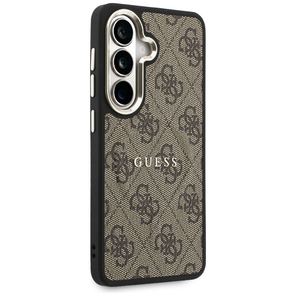 Capa MagSafe para Samsung Galaxy S26 S942, Guess, 4G Embossed Ring, Marrom