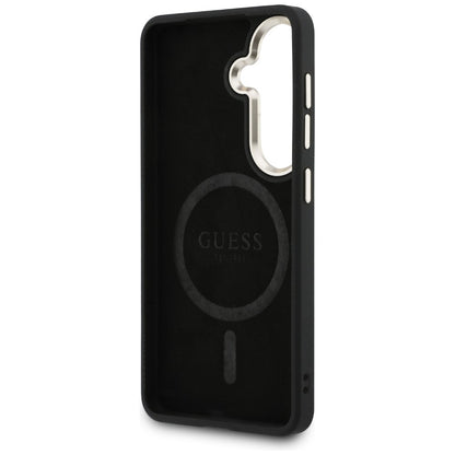 Capa MagSafe para Samsung Galaxy S26 S942, Guess, 4G Embossed Ring, Marrom