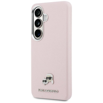 MagSafe Case for Samsung Galaxy S26 S942, Karl Lagerfeld, Karl & Choupette Head's Pin, Pink