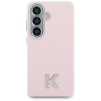 MagSafe Case for Samsung Galaxy S26 S942, Karl Lagerfeld, Karl Head Logo, Pink