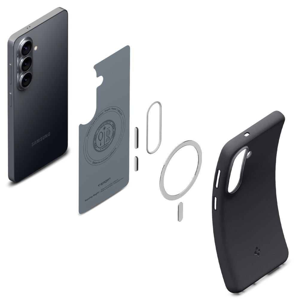 Capa MagSafe para Samsung Galaxy S26 S942, Spigen, Caseology Nano Pop, Preta ACS11066
