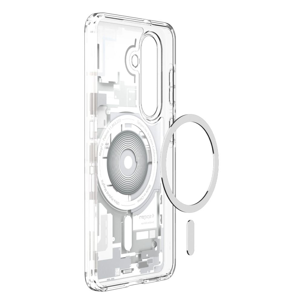 Capa MagSafe para Samsung Galaxy S26 S942, Spigen, Ultra Hybrid Zero One, Branca ACS10737