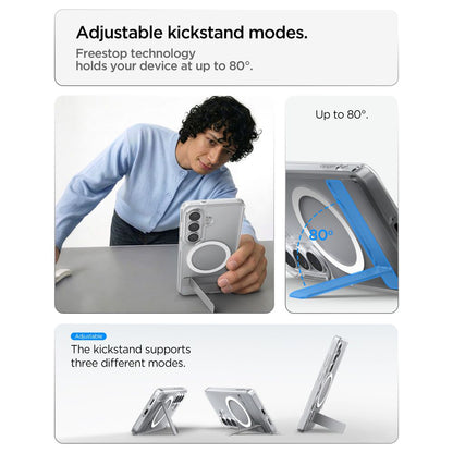 MagSafe Case for Samsung Galaxy S26 S942, Spigen, Ultra Hybrid S, White Transparent ACS11061