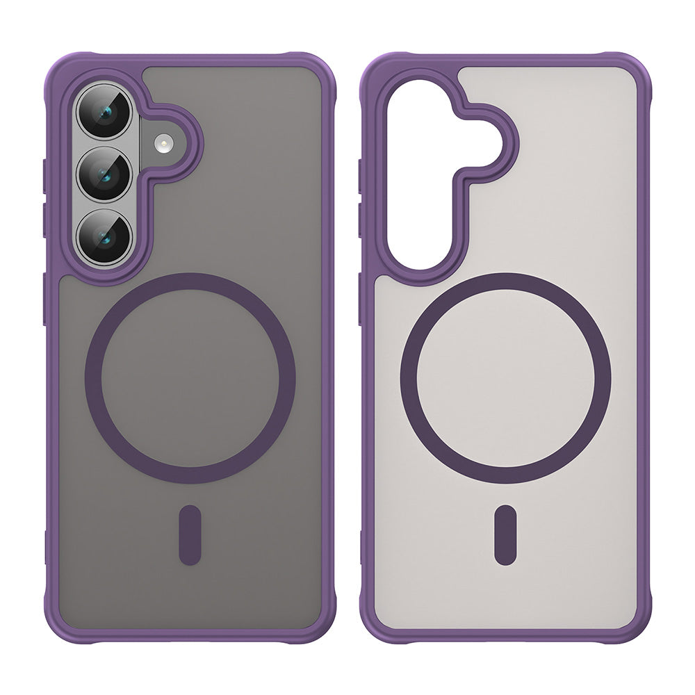 Capa MagSafe para Samsung Galaxy S26 S942, Techsuit, HaloFrost II, Roxo