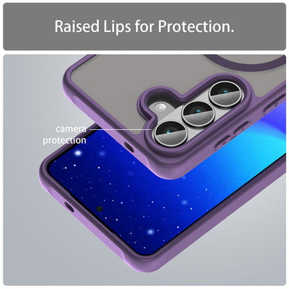 Capa MagSafe para Samsung Galaxy S26 S942, Techsuit, HaloFrost II, Roxo