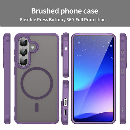 Capa MagSafe para Samsung Galaxy S26 S942, Techsuit, HaloFrost II, Roxo