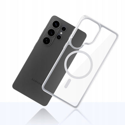 Capa MagSafe para Samsung Galaxy S26 Ultra S948, 3MK, Armor MagCase, Transparente