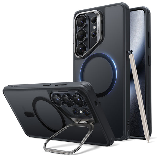 MagSafe Case for Samsung Galaxy S26 Ultra, ESR, Classic Hybrid Kickstand, Satin Black