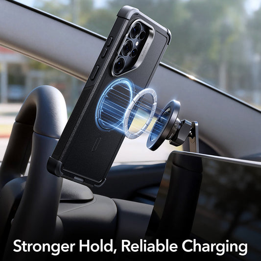 Capa MagSafe para Samsung Galaxy S26 Ultra, ESR, Cyber Armor Kickstand, Azul