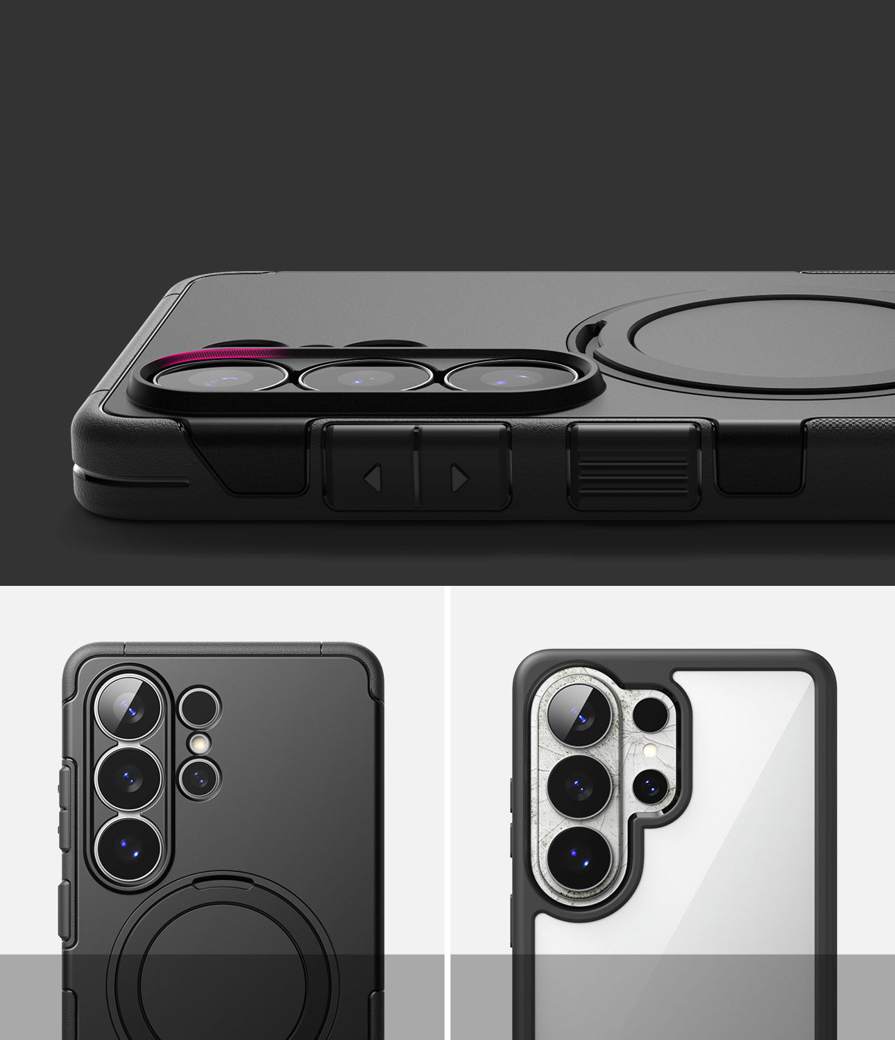 Capa MagSafe para Samsung Galaxy S26 Ultra S948, Ringke, Alles, Preta