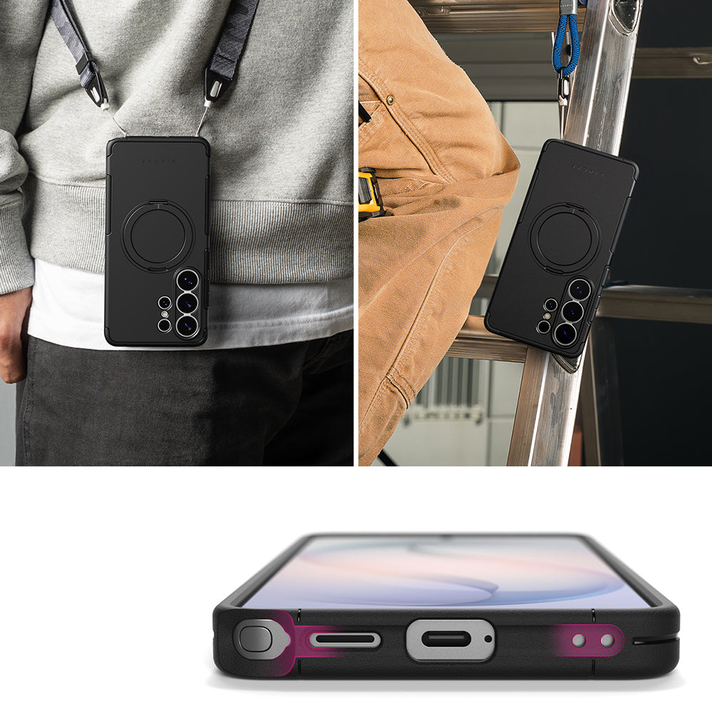 Capa MagSafe para Samsung Galaxy S26 Ultra S948, Ringke, Alles, Preta