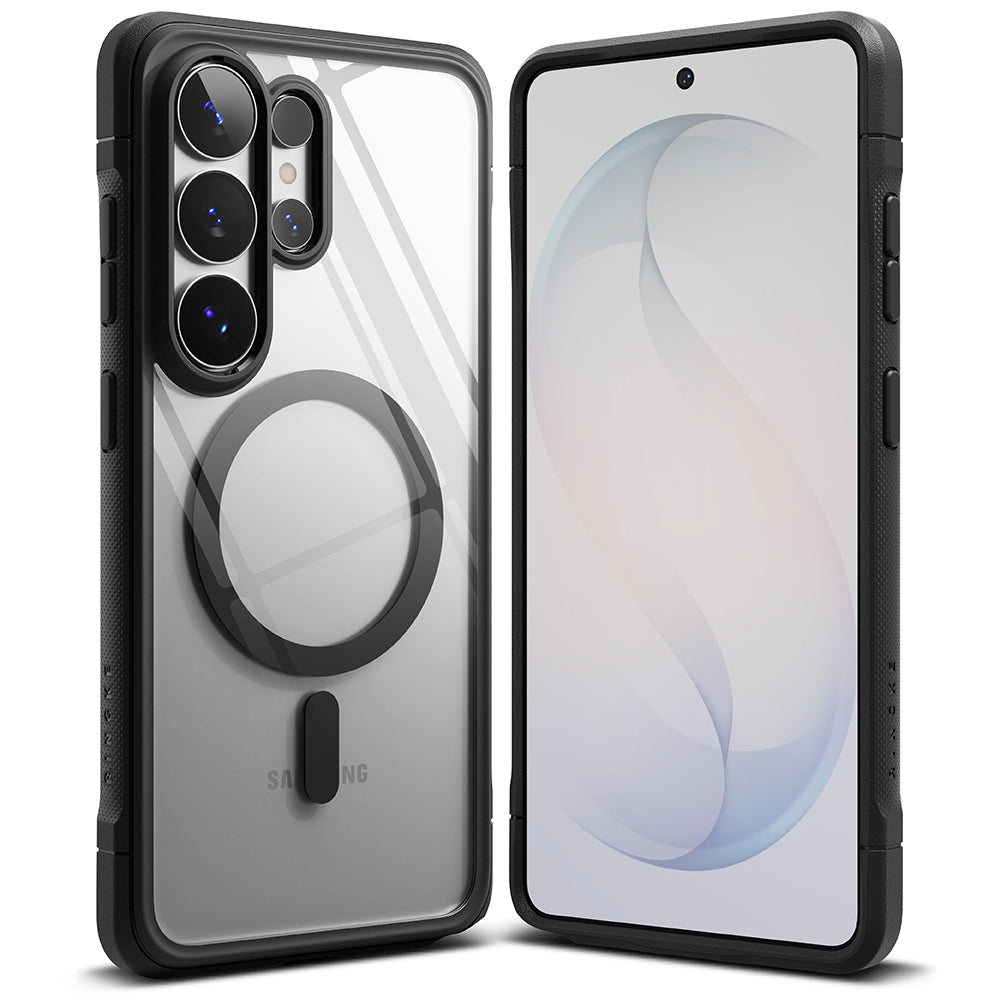 Capa MagSafe para Samsung Galaxy S26 Ultra S948, Ringke, Fusion Bold, Preta