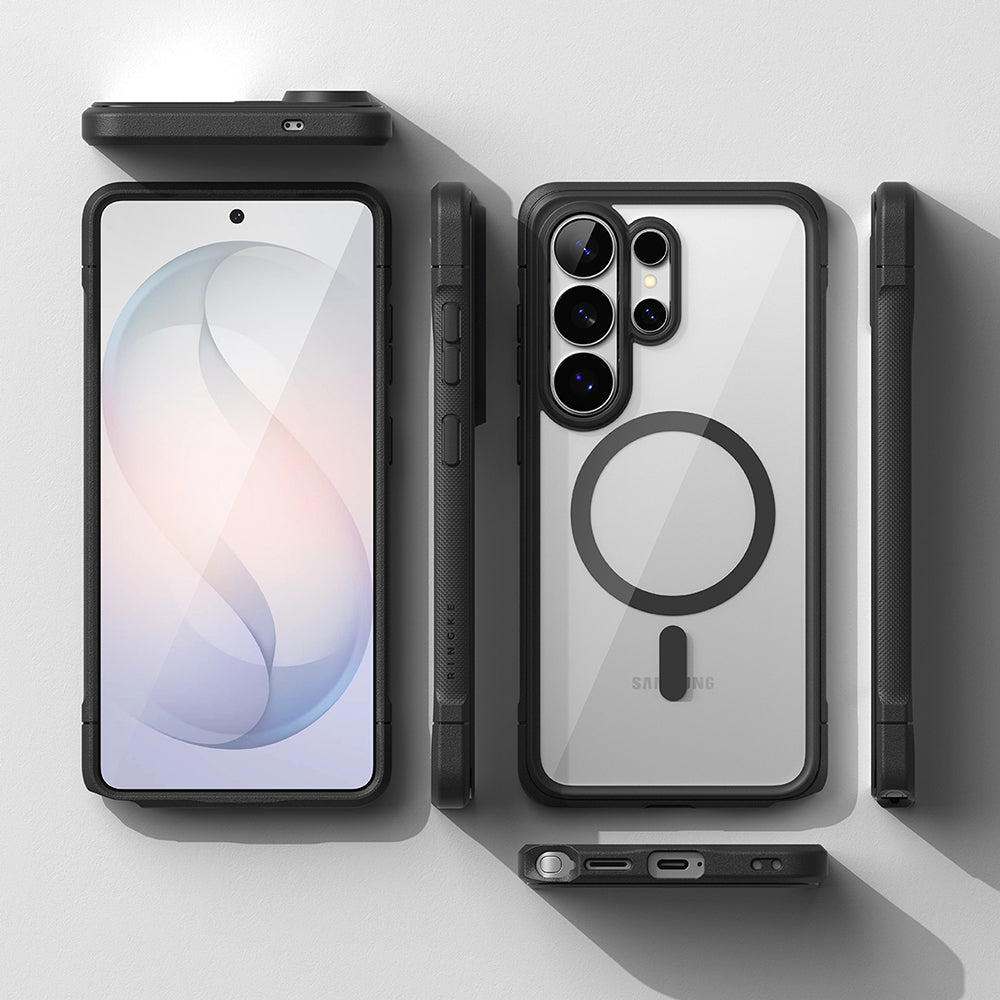 Capa MagSafe para Samsung Galaxy S26 Ultra S948, Ringke, Fusion Bold, Preta