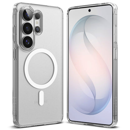 Capa MagSafe para Samsung Galaxy S26 Ultra, Ringke, Fusion, Transparente Fosca
