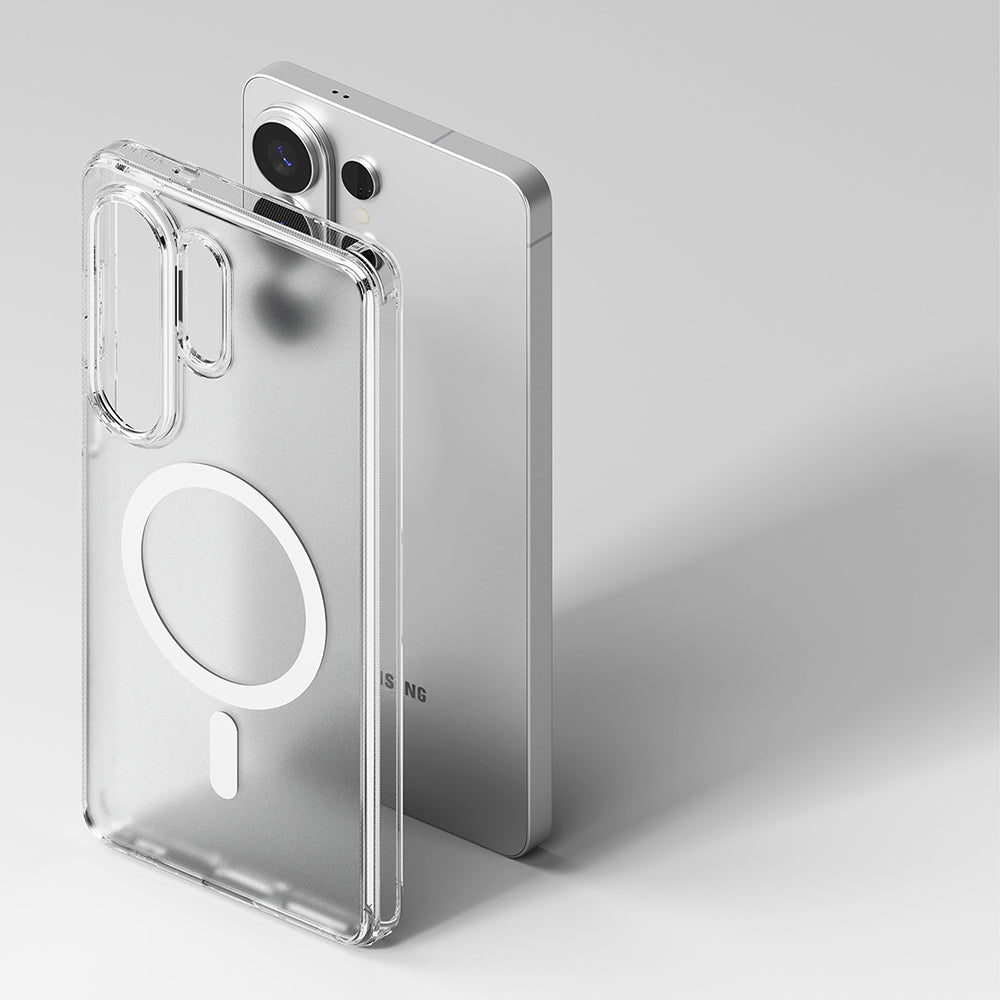 Capa MagSafe para Samsung Galaxy S26 Ultra, Ringke, Fusion, Transparente Fosca