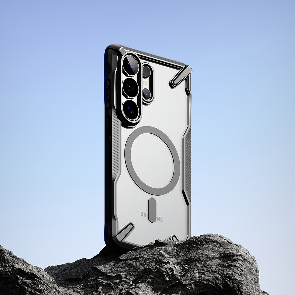 Capa MagSafe para Samsung Galaxy S26 Ultra, Ringke, Fusion X, Preta