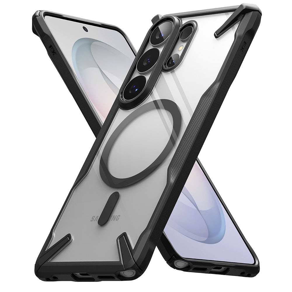 Capa MagSafe para Samsung Galaxy S26 Ultra, Ringke, Fusion X, Preta