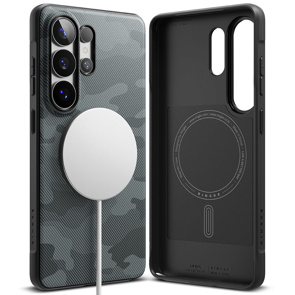 Capa MagSafe para Samsung Galaxy S26 Ultra S948, Ringke, Onyx, Camuflagem