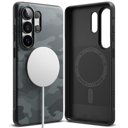 Capa MagSafe para Samsung Galaxy S26 Ultra S948, Ringke, Onyx, Camuflagem