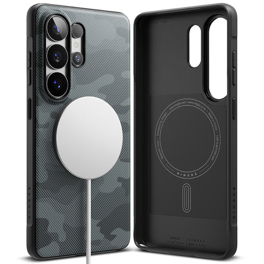 Capa MagSafe para Samsung Galaxy S26 Ultra S948, Ringke, Onyx, Camuflagem