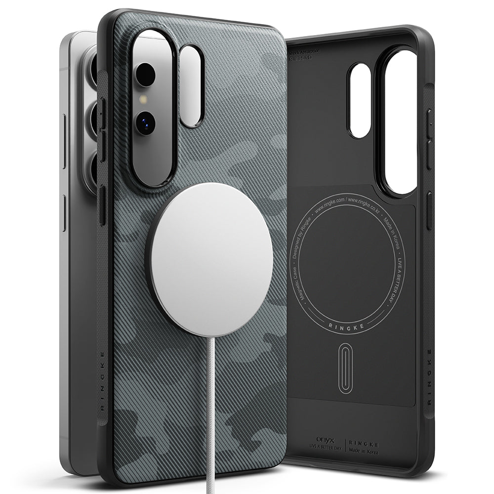 Capa MagSafe para Samsung Galaxy S26 Ultra S948, Ringke, Onyx, Camuflagem