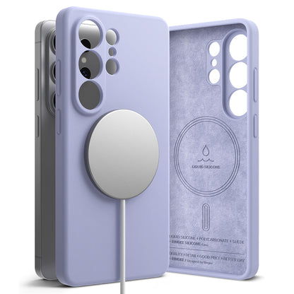 Capa MagSafe para Samsung Galaxy S26 Ultra, Ringke, Silicone, Roxo