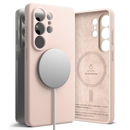 MagSafe Case for Samsung Galaxy S26 Ultra, Ringke, Silicone, Pink