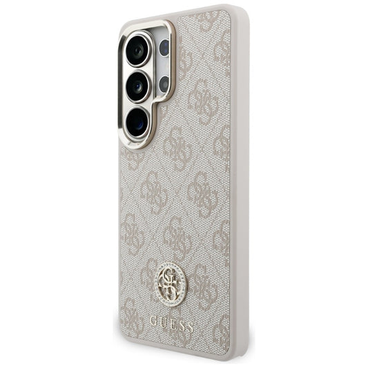Capa MagSafe para Samsung Galaxy S26 Ultra S948, GUESS, 4G Big Rhinestone Triangle Strap, Rosa