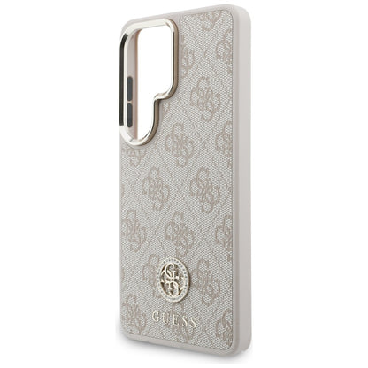 Capa MagSafe para Samsung Galaxy S26 Ultra S948, GUESS, 4G Big Rhinestone Triangle Strap, Rosa
