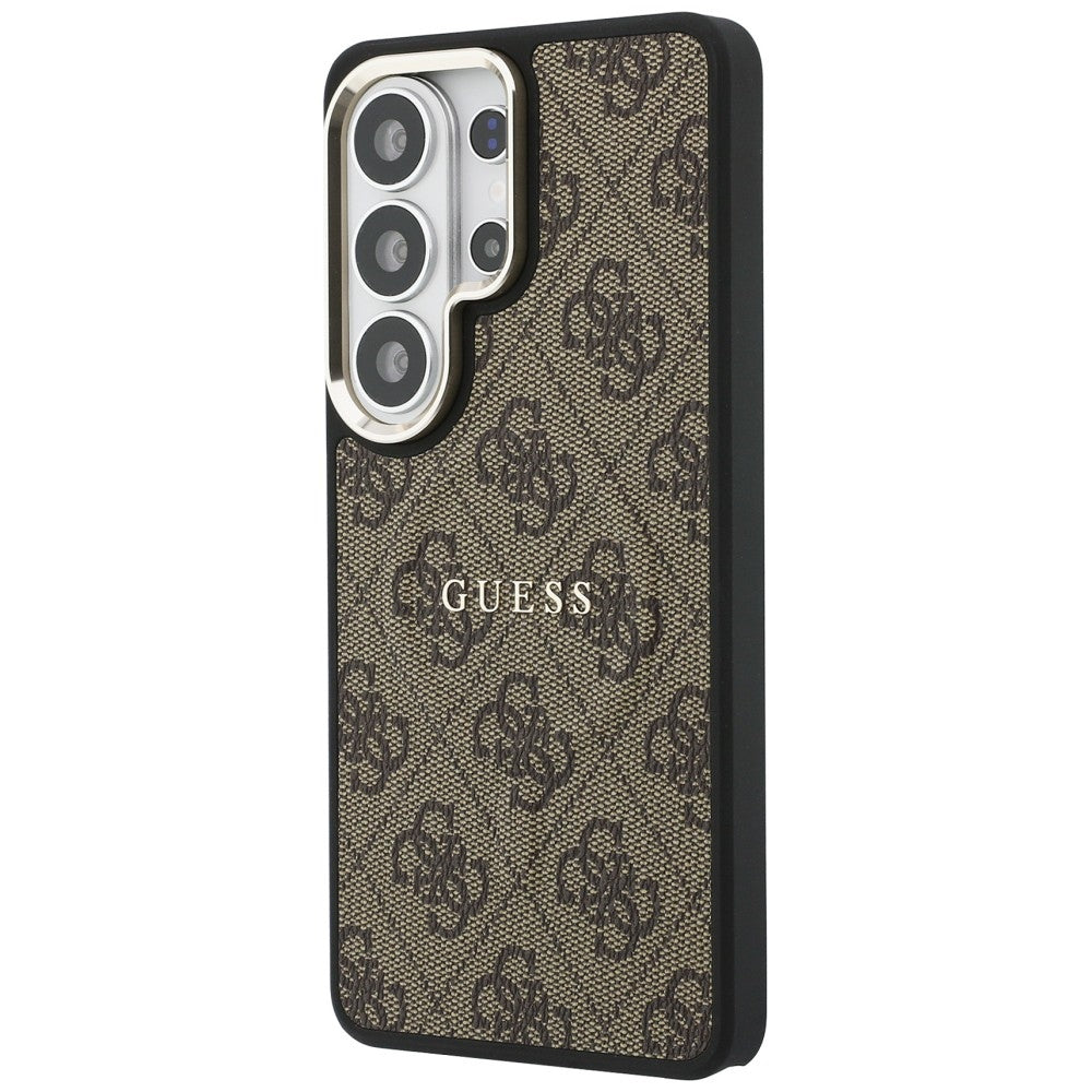 Capa MagSafe para Samsung Galaxy S26 Ultra S948, Guess, 4G Embossed Ring, Marrom
