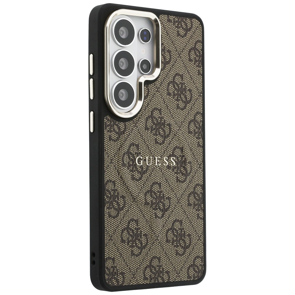 Capa MagSafe para Samsung Galaxy S26 Ultra S948, Guess, 4G Embossed Ring, Marrom