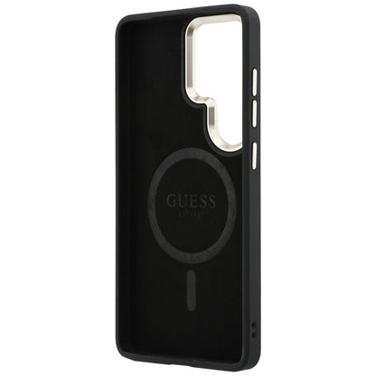Capa MagSafe para Samsung Galaxy S26 Ultra S948, Guess, 4G Embossed Ring, Marrom