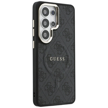 Capa MagSafe para Samsung Galaxy S26 Ultra S948, Guess, 4G Embossed Ring, Preta
