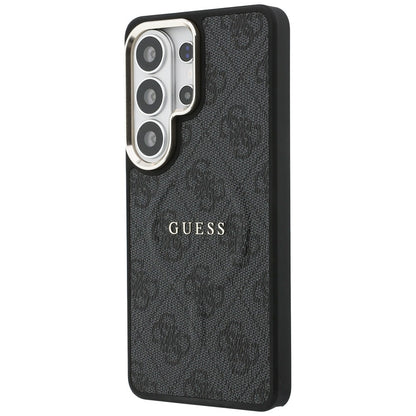 Capa MagSafe para Samsung Galaxy S26 Ultra S948, Guess, 4G Embossed Ring, Preta
