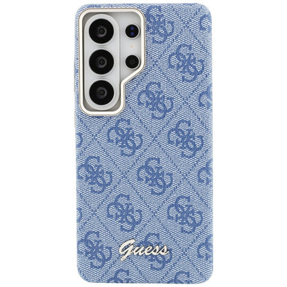 Capa MagSafe para Samsung Galaxy S26 Ultra S948, Guess, 4G Script Logo, Azul.