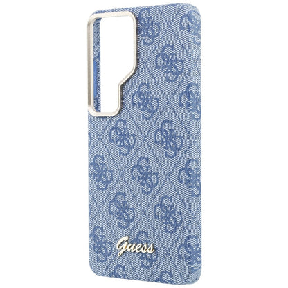 Capa MagSafe para Samsung Galaxy S26 Ultra S948, Guess, 4G Script Logo, Azul.
