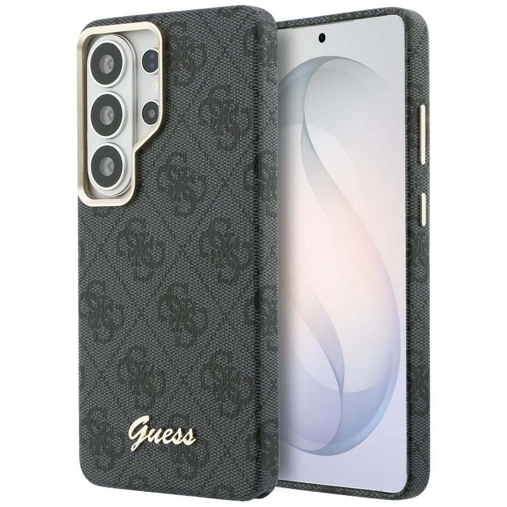 Capa MagSafe para Samsung Galaxy S26 Ultra S948, Guess, 4G Script Logo, Preta