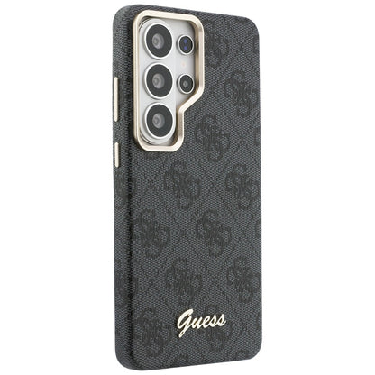 Capa MagSafe para Samsung Galaxy S26 Ultra S948, Guess, 4G Script Logo, Preta