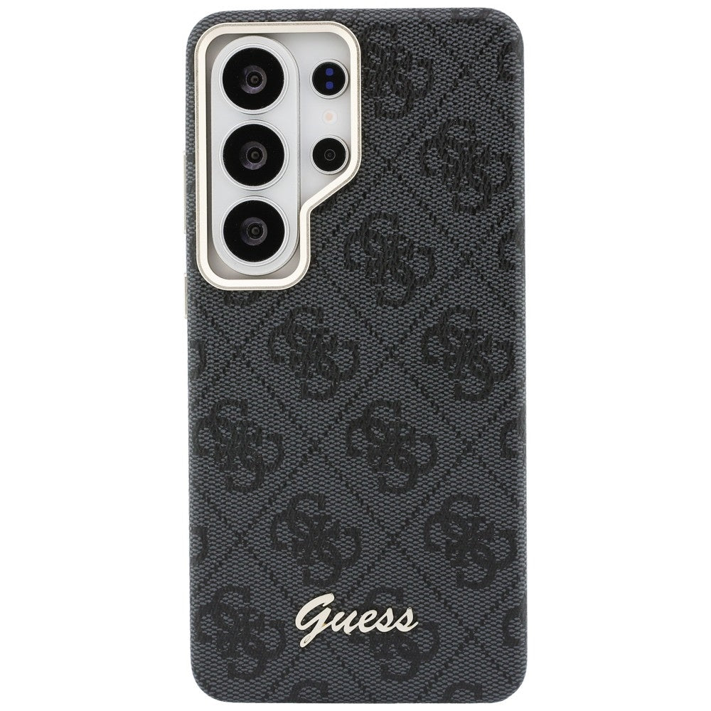 Capa MagSafe para Samsung Galaxy S26 Ultra S948, Guess, 4G Script Logo, Preta