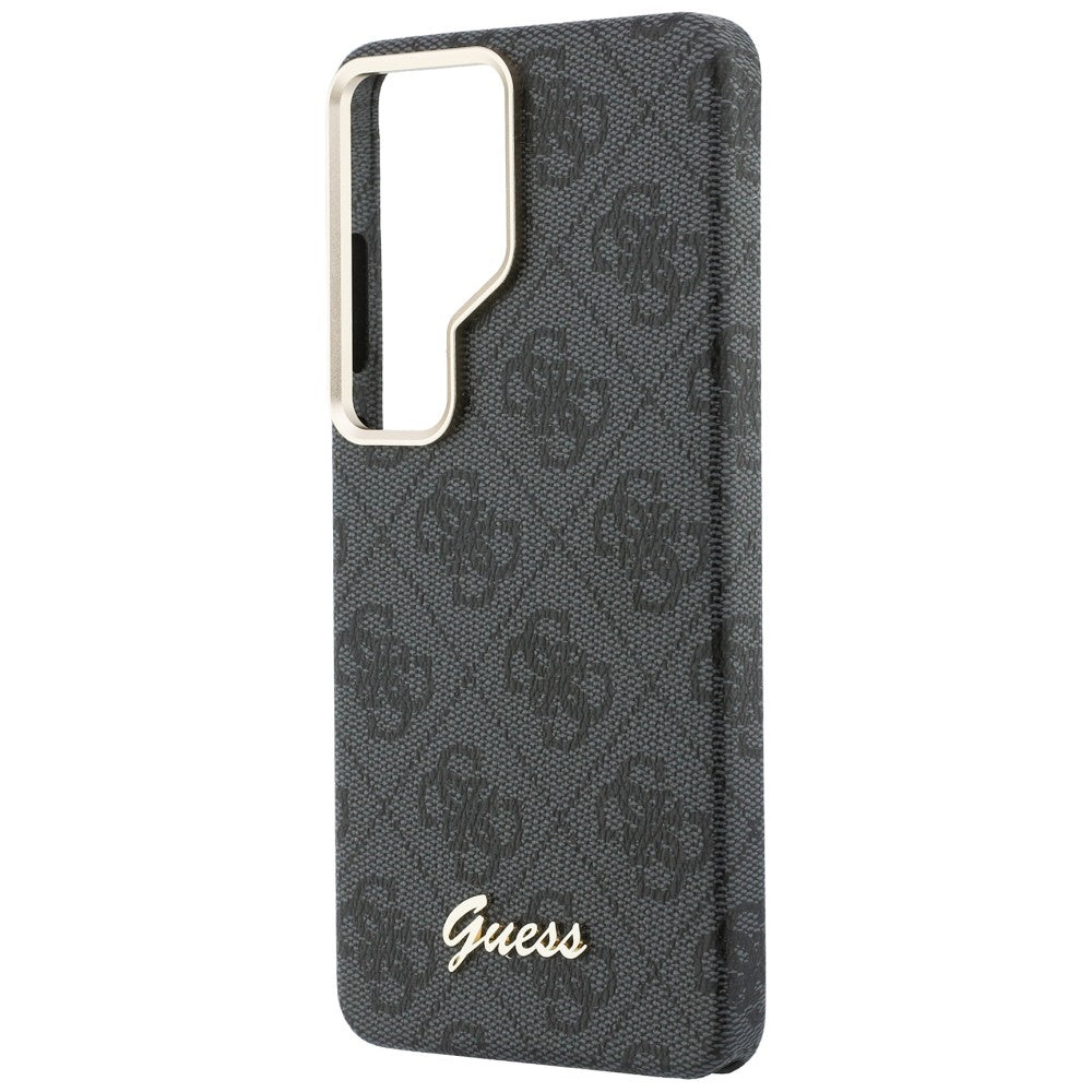 Capa MagSafe para Samsung Galaxy S26 Ultra S948, Guess, 4G Script Logo, Preta