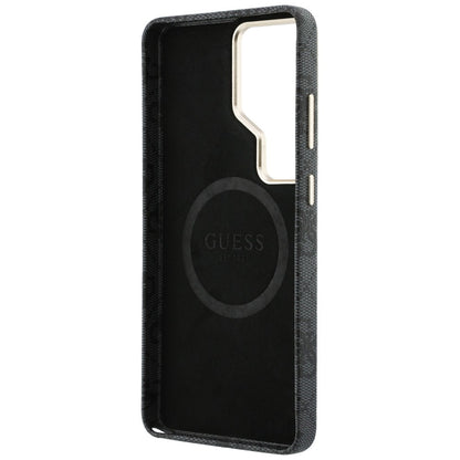 Capa MagSafe para Samsung Galaxy S26 Ultra S948, Guess, 4G Script Logo, Preta