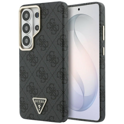 Capa MagSafe para Samsung Galaxy S26 Ultra S948, Guess, Logo Triângulo 4G, Preta